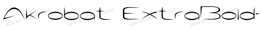 Akrobat ExtraBold字体转换